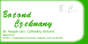 botond czekmany business card