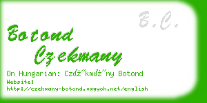 botond czekmany business card